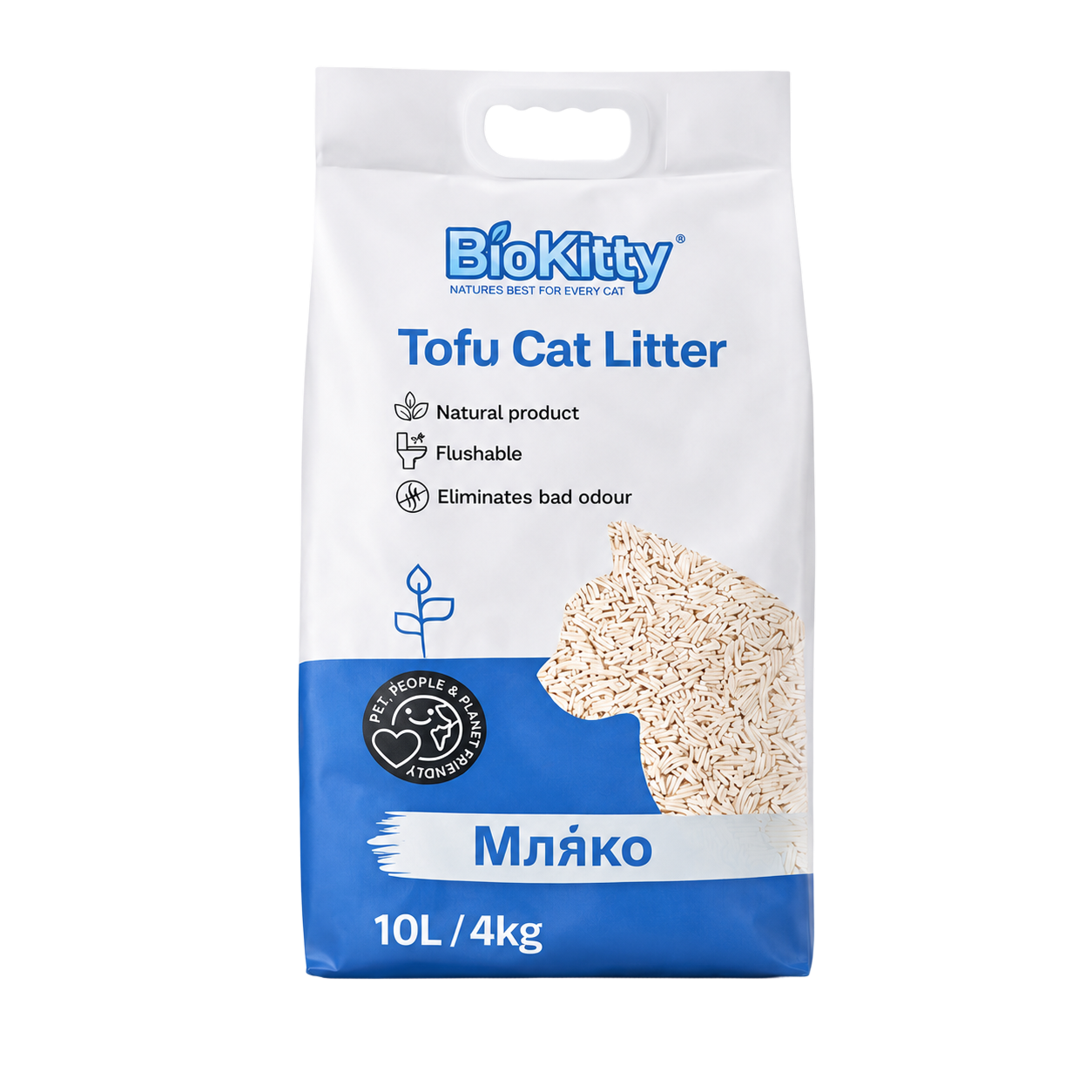 Котешка тоалетна Biokitty – Тофу Мляко