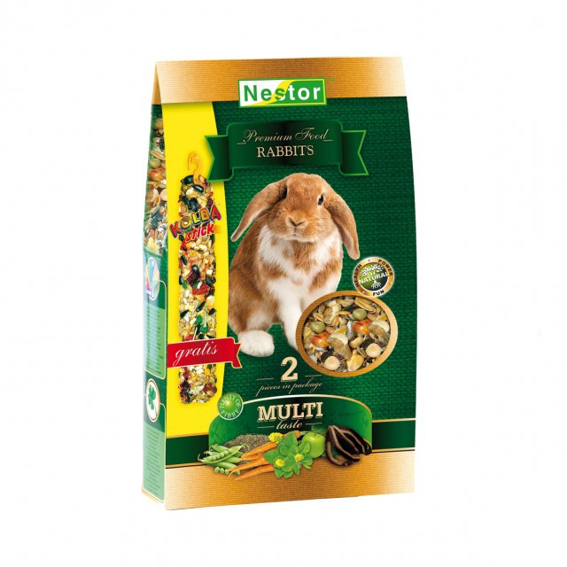 PREMIUM Multi-taste храна за зайци 1400 мл, Nestor