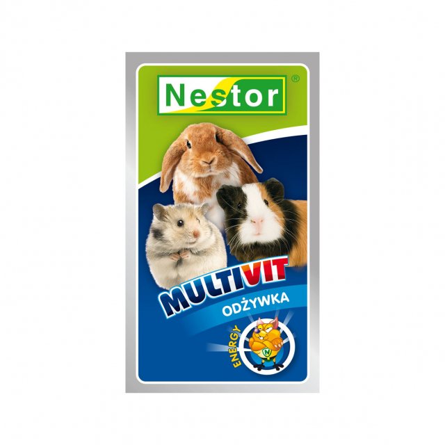 Multivit хранителна добавка за гризачи и зайци, Nestor