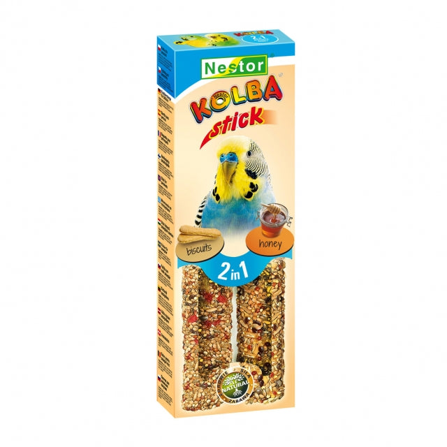Колба Classic 2-в-1 Бисквити+Мед за малки папагали, Nestor