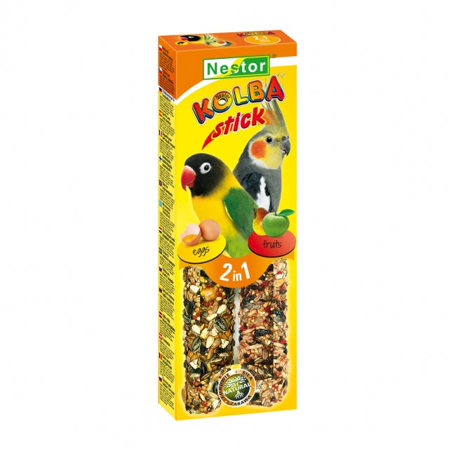 Колба Classic 2-в-1 Яйца+Плодове за средни папагали, Nestor