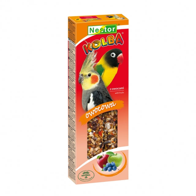 Колба Classic с ябълки и трънки за средни папагали, Nestor