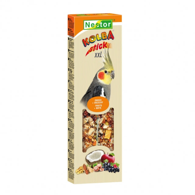 Колба Premium XXL с плодове и ядки за средни папагали, Nestor