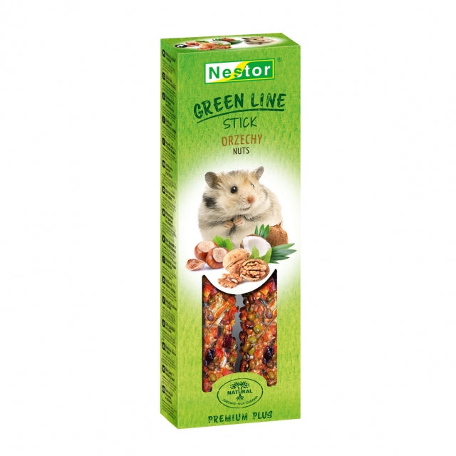 Premium Plus пръчица за гризачи и зайци — Ядки, Nestor