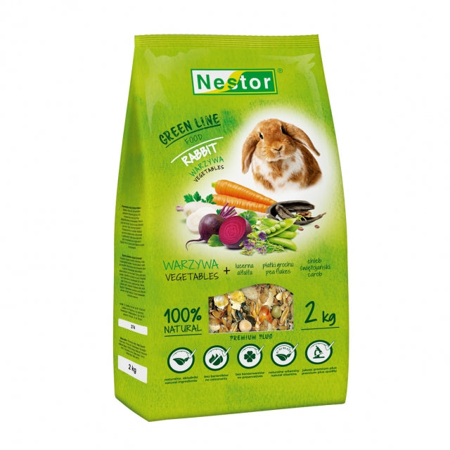 Premium Plus храна за зайци 2 кг, Nestor