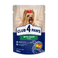 Пауч за кучета малки породи с патица в желе Club 4 Paws 100 гр.