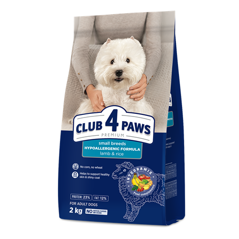 Club 4 Paws Премиум «Агне и Ориз» — Суха Храна за Кучета от Дребни Породи