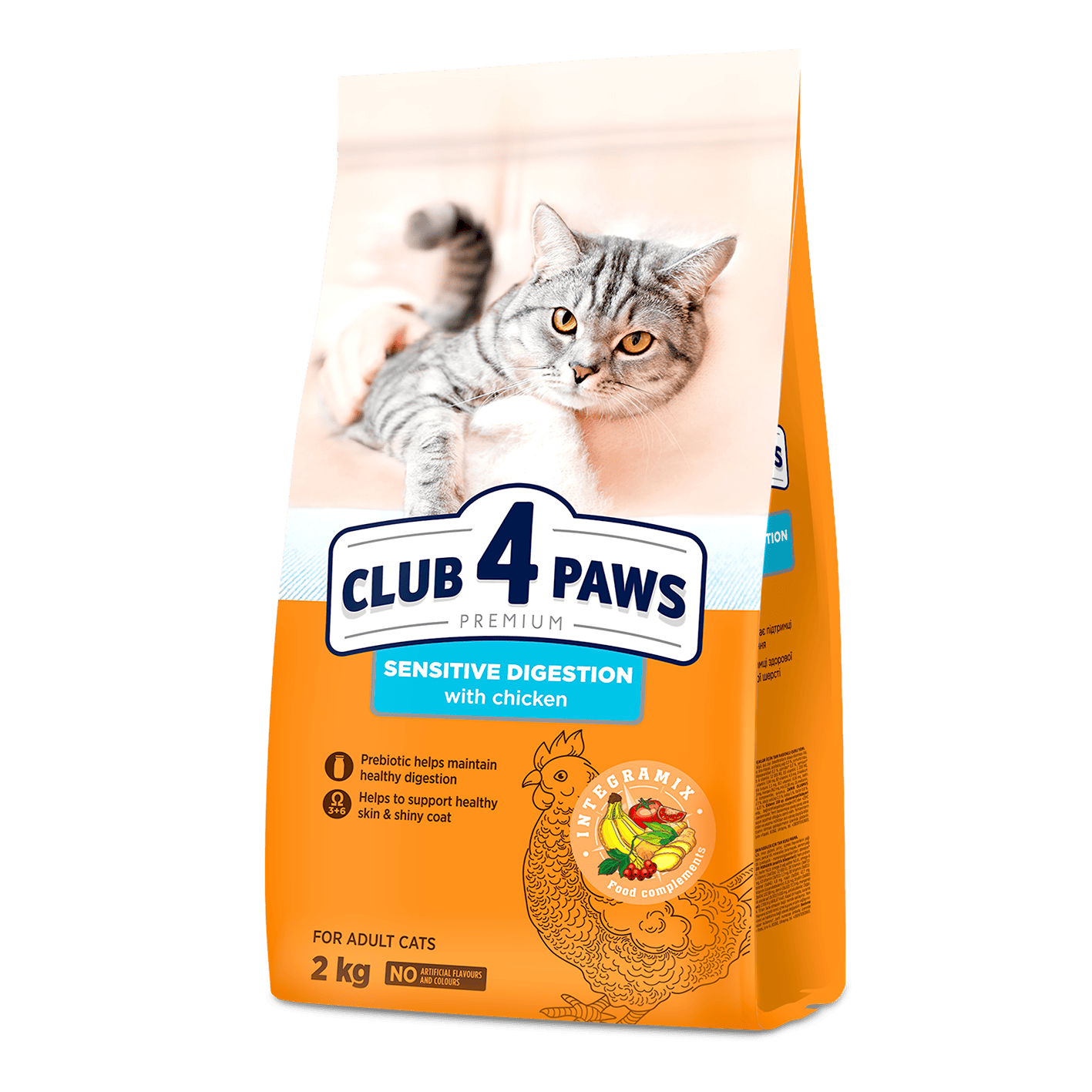 Club 4 Paws Премиум — Суха Храна за Котки с Чувствително Храносмилане