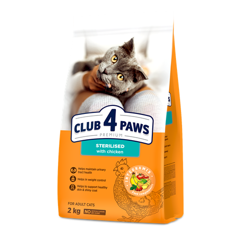 Club 4 Paws Премиум «Стерилизирани» — Суха Храна за Котки