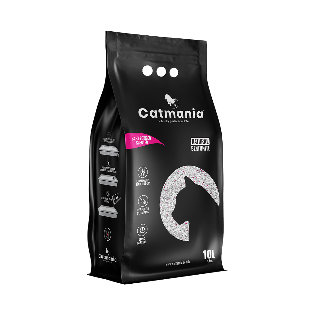 Котешка тоалетна с аромат на бебешка пудра, Catmania