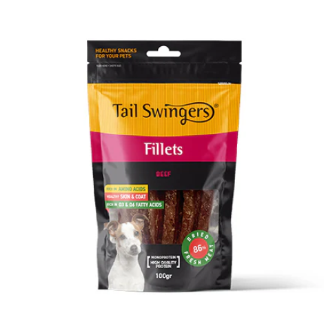 TAIL SWINGERS Hypoallergenic ADULT - Говеждо филе 100 гр