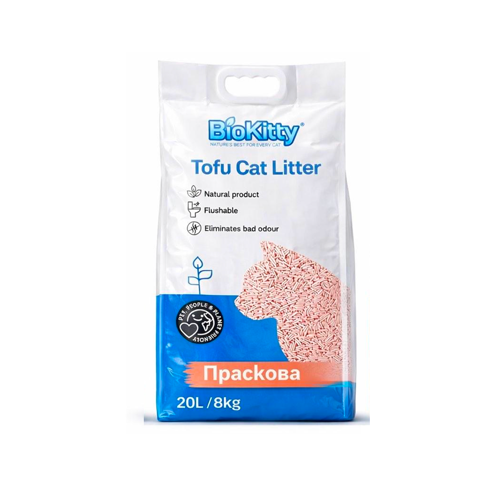 Котешка тоалетна Biokitty – Тофу Праскова