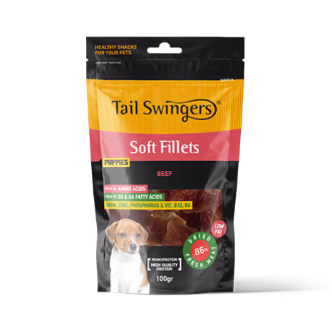TAIL SWINGERS Hypoallergenic PUPPY - Говеждо филе 100 гр