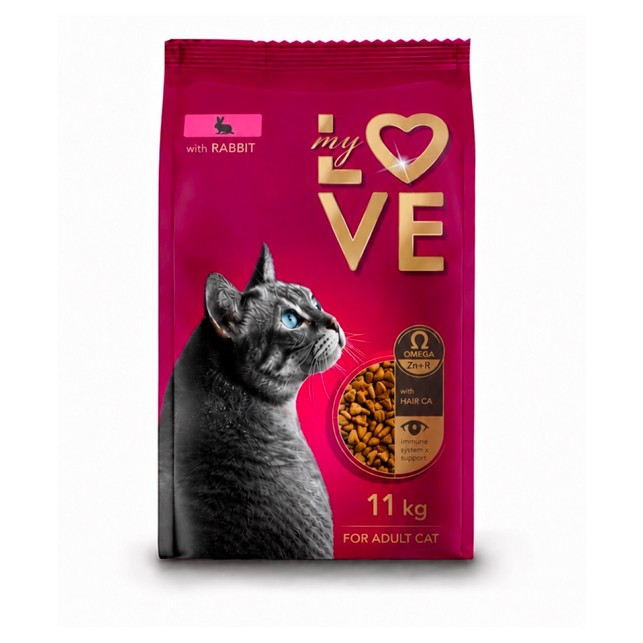 Суха храна за котки със заек, My Love