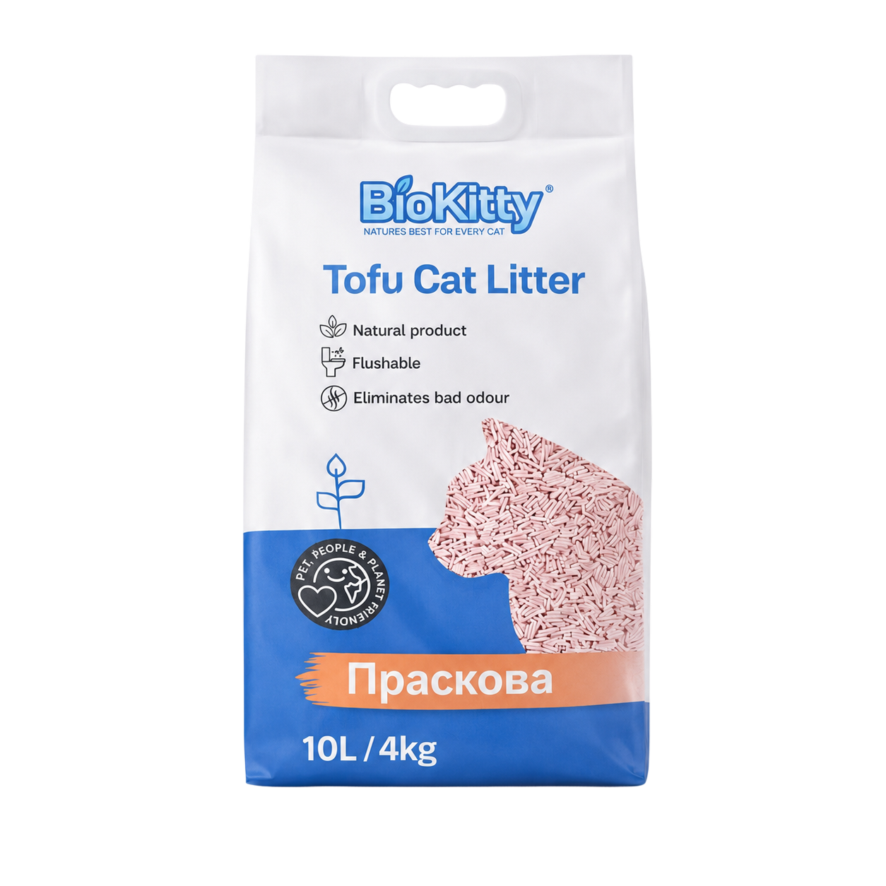 Котешка тоалетна Biokitty – Тофу Праскова