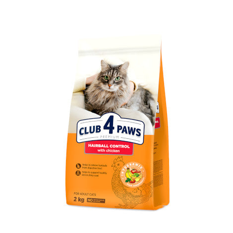 Club 4 Paws Премиум — Суха Храна за Котки за Извеждане на Козина
