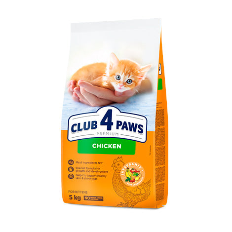 Club 4 Paws Премиум с Пиле — Суха Храна за Котенца