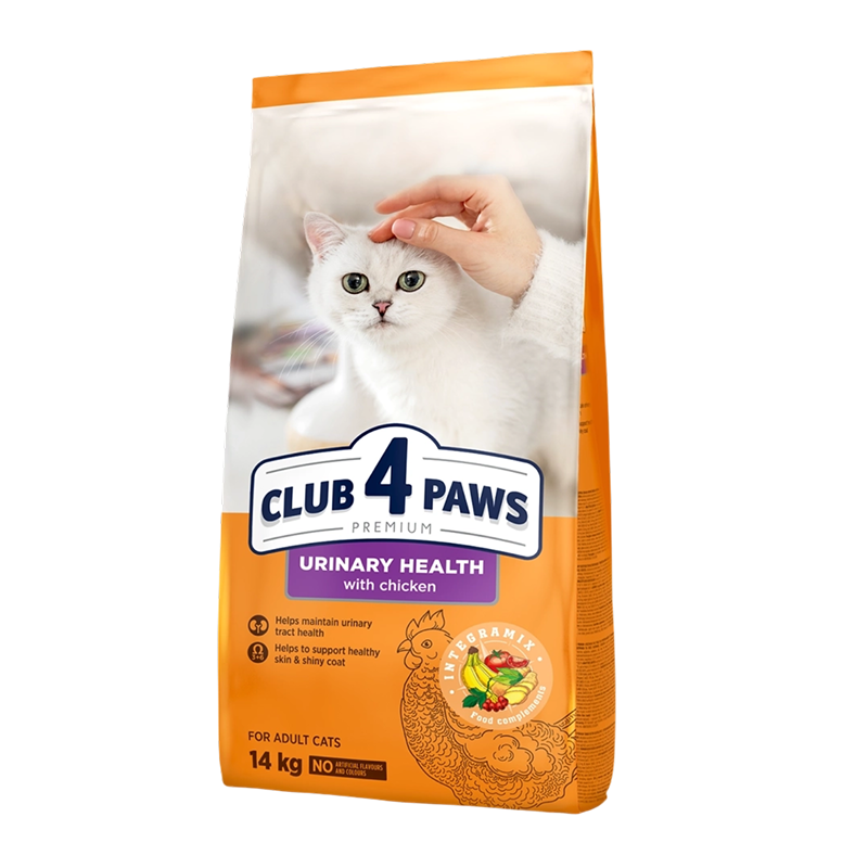 Club 4 Paws Премиум — Суха Храна за Котки за Поддържане на Уринарния Тракт