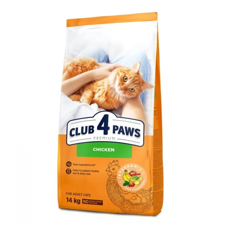 Club 4 Paws Премиум с Пиле — Суха Храна за Възрастни Котки